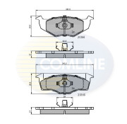 CBP0707 Sada brzdových destiček, kotoučová brzda Comline COMLINE