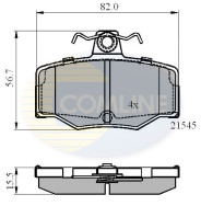 CBP0878 Sada brzdových destiček, kotoučová brzda Comline COMLINE