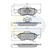 CBP0899 Sada brzdových destiček, kotoučová brzda Comline COMLINE