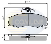 CBP0928 Sada brzdových destiček, kotoučová brzda Comline COMLINE