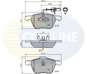 CBP11136 Sada brzdových destiček, kotoučová brzda Comline COMLINE