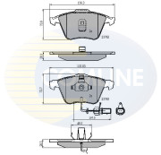 CBP11200 Sada brzdových destiček, kotoučová brzda Comline COMLINE