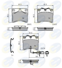 CBP11636 Sada brzdových destiček, kotoučová brzda Comline COMLINE