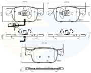 CBP12352 COMLINE sada brzdových platničiek kotúčovej brzdy CBP12352 COMLINE