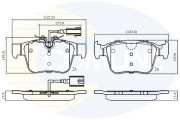 CBP12426 Sada brzdových destiček, kotoučová brzda Comline COMLINE