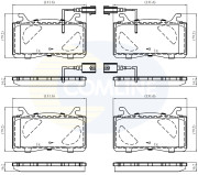 CBP12461 Sada brzdových destiček, kotoučová brzda Comline COMLINE