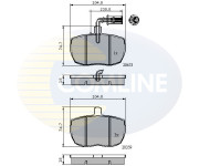 CBP1413 Sada brzdových destiček, kotoučová brzda Comline COMLINE