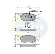 CBP1570 Sada brzdových destiček, kotoučová brzda Comline COMLINE