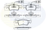 CBP16062 Sada brzdových destiček, kotoučová brzda Comline COMLINE