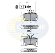 CBP1797 Sada brzdových destiček, kotoučová brzda Comline COMLINE