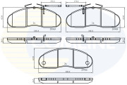 CBP1991 Sada brzdových destiček, kotoučová brzda Comline COMLINE