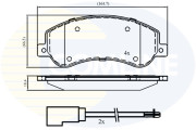 CBP21512 Sada brzdových destiček, kotoučová brzda Comline COMLINE