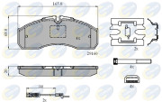 CBP21735 Sada brzdových destiček, kotoučová brzda Comline COMLINE