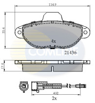 CBP2509 Sada brzdových destiček, kotoučová brzda Comline COMLINE