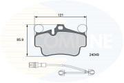 CBP26127 COMLINE sada brzdových platničiek kotúčovej brzdy CBP26127 COMLINE