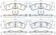 CBP31015 Sada brzdových destiček, kotoučová brzda Comline COMLINE