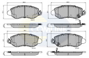 CBP31108 Sada brzdových destiček, kotoučová brzda Comline COMLINE