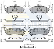 CBP31148 Sada brzdových destiček, kotoučová brzda Comline COMLINE
