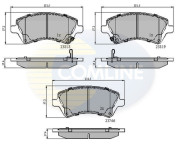 CBP31154 COMLINE sada brzdových platničiek kotúčovej brzdy CBP31154 COMLINE