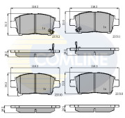 CBP31155 Sada brzdových destiček, kotoučová brzda Comline COMLINE