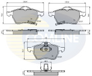 CBP31167 Sada brzdových destiček, kotoučová brzda Comline COMLINE