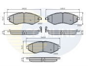 CBP31189 Sada brzdových destiček, kotoučová brzda Comline COMLINE