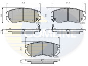 CBP31196 Sada brzdových destiček, kotoučová brzda Comline COMLINE