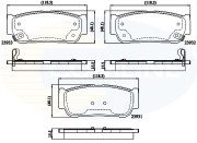 CBP31218 Sada brzdových destiček, kotoučová brzda Comline COMLINE