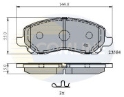 CBP31256 Sada brzdových destiček, kotoučová brzda Comline COMLINE