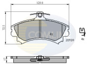 CBP31304 Sada brzdových destiček, kotoučová brzda Comline COMLINE