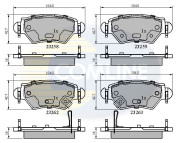 CBP31504 Sada brzdových destiček, kotoučová brzda Comline COMLINE