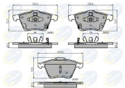 CBP31522 COMLINE sada brzdových platničiek kotúčovej brzdy CBP31522 COMLINE