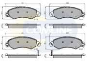 CBP31544 COMLINE sada brzdových platničiek kotúčovej brzdy CBP31544 COMLINE