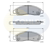 CBP31573 Sada brzdových destiček, kotoučová brzda Comline COMLINE