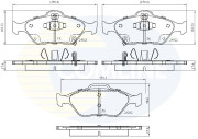 CBP31637 Sada brzdových destiček, kotoučová brzda Comline COMLINE