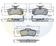 CBP31657 Sada brzdových destiček, kotoučová brzda Comline COMLINE
