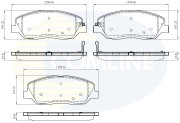 CBP31676 Sada brzdových destiček, kotoučová brzda Comline COMLINE