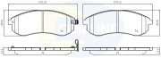 CBP31749 Sada brzdových destiček, kotoučová brzda Comline COMLINE