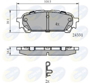 CBP31775 Sada brzdových destiček, kotoučová brzda Comline COMLINE