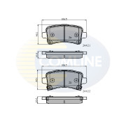 CBP31795 Sada brzdových destiček, kotoučová brzda Comline COMLINE