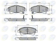 CBP31799 Sada brzdových destiček, kotoučová brzda Comline COMLINE