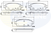 CBP32024 Sada brzdových destiček, kotoučová brzda Comline COMLINE