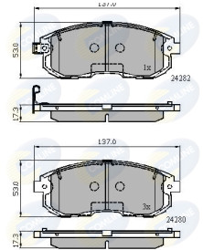 CBP32025 Sada brzdových destiček, kotoučová brzda Comline COMLINE