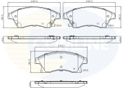 CBP32038 Sada brzdových destiček, kotoučová brzda Comline COMLINE