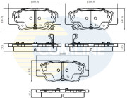 CBP32161 Sada brzdových destiček, kotoučová brzda Comline COMLINE