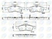 CBP32204 Sada brzdových destiček, kotoučová brzda Comline COMLINE