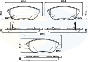 CBP32213 Sada brzdových destiček, kotoučová brzda Comline COMLINE