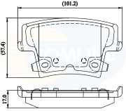 CBP32216 Sada brzdových destiček, kotoučová brzda Comline COMLINE