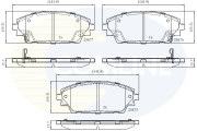 CBP32242 Sada brzdových destiček, kotoučová brzda Comline COMLINE