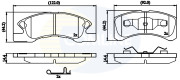 CBP32249 COMLINE sada brzdových platničiek kotúčovej brzdy CBP32249 COMLINE